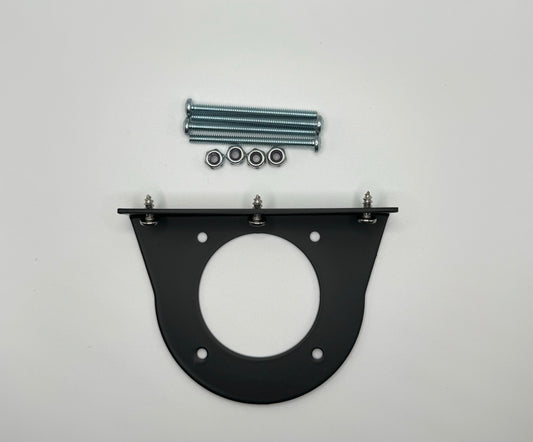 Marine grade battery switch mounting bracket made for non-corner edges lips of battery bilge compartments of bass boats. Material is powder coated black aluminum. Fits Ranger nitro triton Phoenix caymas avid skeeter bass boats